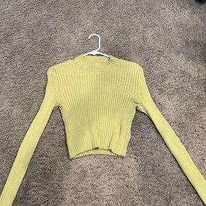 Pacsun Green Kendall and Kylie Mock-neck Long Sleeve! Size Large